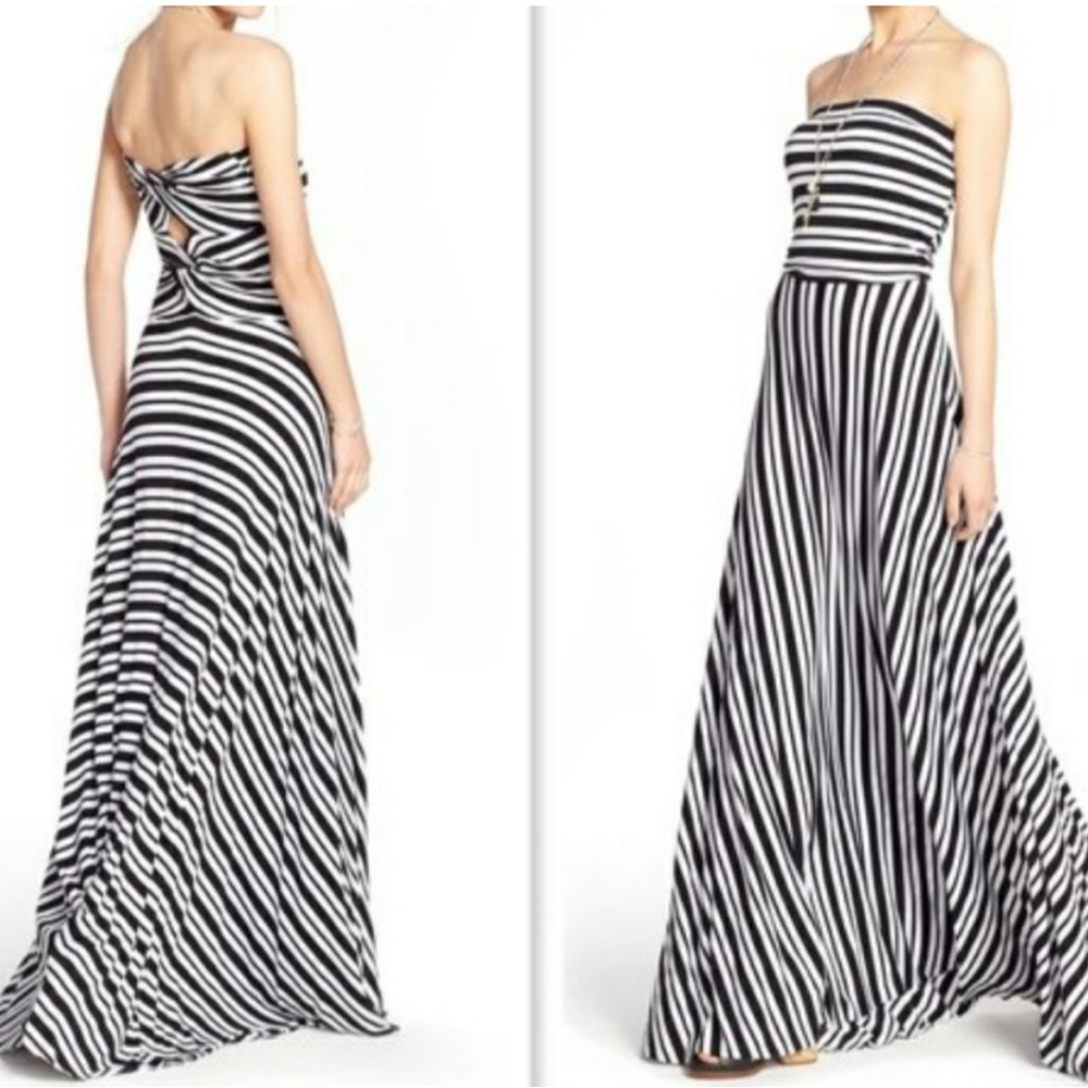 Felicity & Coco Monochrome Striped Dress